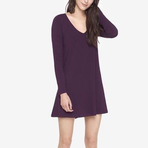 EXPRESS Purple V-neck Long Sleeved Dress BRAND NEW WITH TAGS